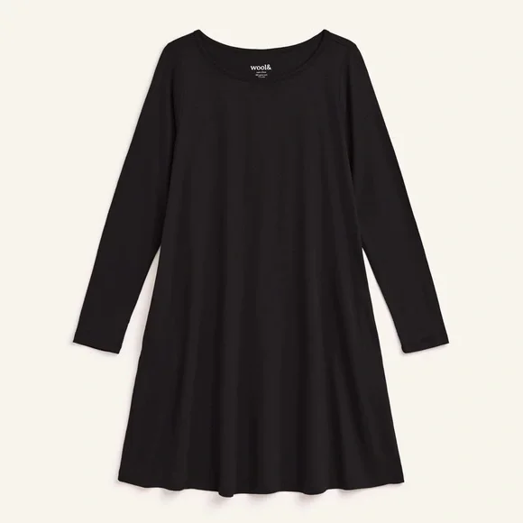 Wool& Rowena swing dress in black - Picture 3 of 7